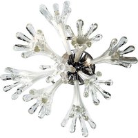 Love Ceiling/Wall Lamp 6 Light G4 Polished Chrome/White Glass, NOT LED/CFL Compatible