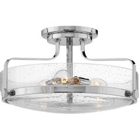 Harper 3 Light Bowl Semi Flush Ceiling Light, Polished Chrome