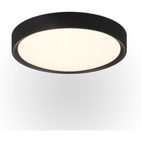 Clarimo Modern Bathroom Ceiling Light Black Matt 3000K IP44 - UK Stock
