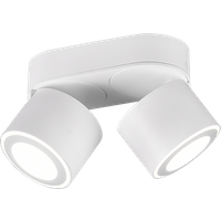 Taurus Modern 2 Light Twin Ceiling Spotlight White Matt 3000K - UK Stock