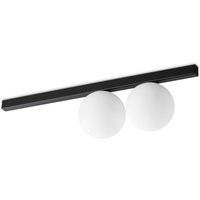 Binomio 2 Light Globe Ceiling Light Black