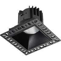 Game Integrated LED Trimless Square Recessed Downlight Black 1100Lm 3000K