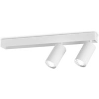 Profilo 2 Light Twin Ceiling Spotlight White
