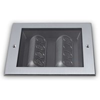 Taurus Integrated LED Outdoor Recessed Ground Light Square Steel 1300Lm 3000K IP67