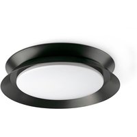 Tender Flush Ceiling Light Matt Black 2700K