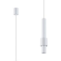 Clifton 1 Light Pendant, 7W LED, 3000K, 770lm, White, 3yrs Warranty