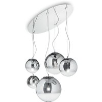 Mapa 5 Light Cluster Ceiling Pendant Chrome Shade