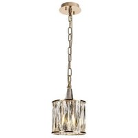 Vivienne Pendant 1 Light E14 French Gold/Crystal