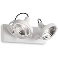 Glim 2 Light Ceiling Light White