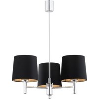 Bolzano Plus Multi Arm Pendant Ceiling 3 Light Dark Grey, Chrome