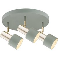 Doria Ceiling Spotlight Clusters Siege Structure, Brass Elements