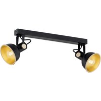 Lenora Twin Ceiling Spotlight Black, Gold Elements