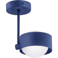 Massimo Plus Outdoor Globe Ceiling Light Opal Matt, Navy Blue Structure IP44