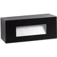 Dart Outdoor LED Recessed Wall Light Black 5W 2700K IP65