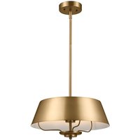 Luella 3 Light Duo-Mount Pendant Brushed Natural Brass