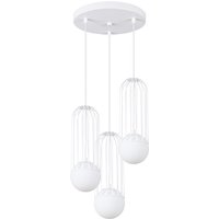 Brina Cluster Pendant Ceiling Light 3 Globe White