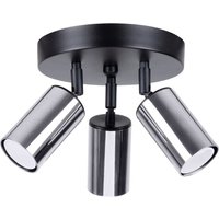 Winx 3 Light Ceiling Spotlight Clusters Black, Chrome