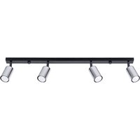 Winx 4 Light Ceiling Spotlight Bar Black, Chrome