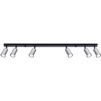 Winx 6 Light Ceiling Spotlight Bar Black, Chrome