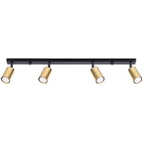 Winx 4 Light Ceiling Spotlight Bar Black, Gold