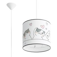 Cat Cylindrical Pendant Ceiling Light 30cm