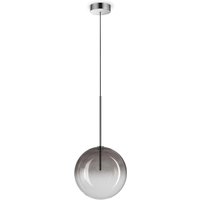 Equinoxe 25cm Globe Pendant Ceiling Light Smoke Grey