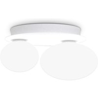 Ninfea 2 Light Globe Ceiling Light White