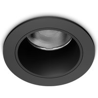 Quark 4.9cm LED Recessed Downlight Black 3000K
