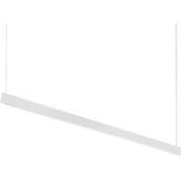 Steel Wide LED Bar Pendant Ceiling Light White 3000K