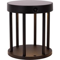 Jackson Bollard light- Solar Ø16cm LED Dim to warm 2850K/3150K IP54 - Day/Night Sensor - Black