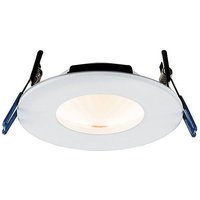 Orbital Smart Fire Rated Integrated LED 1 Light Recessed Light Matt White IP65