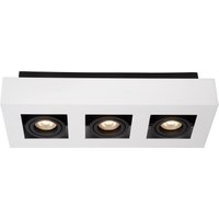 Xirax Modern Ceiling Spotlight - LED Dim to warm - GU10 - 3x5W 2200K/3000K - White