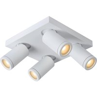 Taylor Modern Ceiling Spotlight Bathroom - LED Dim to warm - GU10 - 4x5W 2200K/3000K - IP44 - White