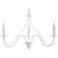 Minerwa 3 Light Multi Arm Chandelier White, E14