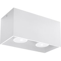 Quad 2 Light Ceiling White, GU10