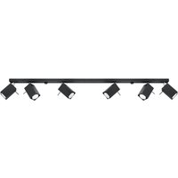 Merida 6 Light Spotlight Bar Black, GU10