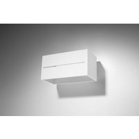 Lobo Maxi 2 Light Up Down Flush Wall Light White