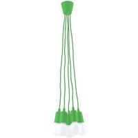 Diego 5 Light Ceiling Cluster Pendant Green