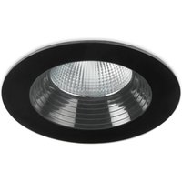 Dako Outdoor LED Recessed Downlight Black 8cm 695lm 3000K IP65