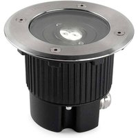 Gea Outdoor LED Recessed Ground Uplight Stainless Steel Polished 12.5cm 522lm 3000K IP67