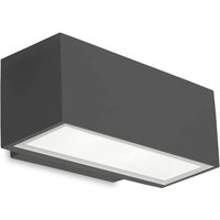 Afrodita Outdoor LED Down Wall Light Urban Grey 22cm 1217lm 4000K IP65