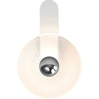 Larchmont Wall Lamp,1 x 7W LED, 3000K, 426lm, Satin White/Clear/Chrome
