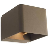 Wilson Outdoor LED Up Down Wall Light Brown 855lm 3000K IP65
