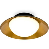 Side Led Black Copper Flush Ceiling Lamp G9