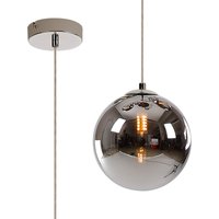 Newstead 18cm Single Pendant, 1 x G9, Polished Chrome/Chrome