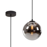 Marshall 18cm Single Pendant, 1 x G9, Satin Black/Chrome Plated