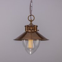 Boyd Dome Pendant Antique Brass