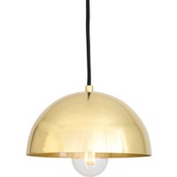 Maua 20cm Dome Pendant, Polished Brass
