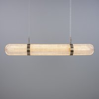 Ashford Linear Pendant Light, Antique Silver