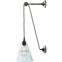 Rigale Pulley Wall Light, Antique Silver